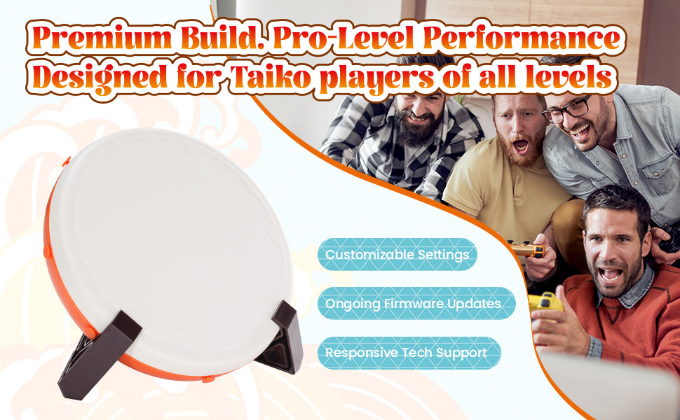 太鼓の達人やリズムゲームに対応したTDC10 Proドラム